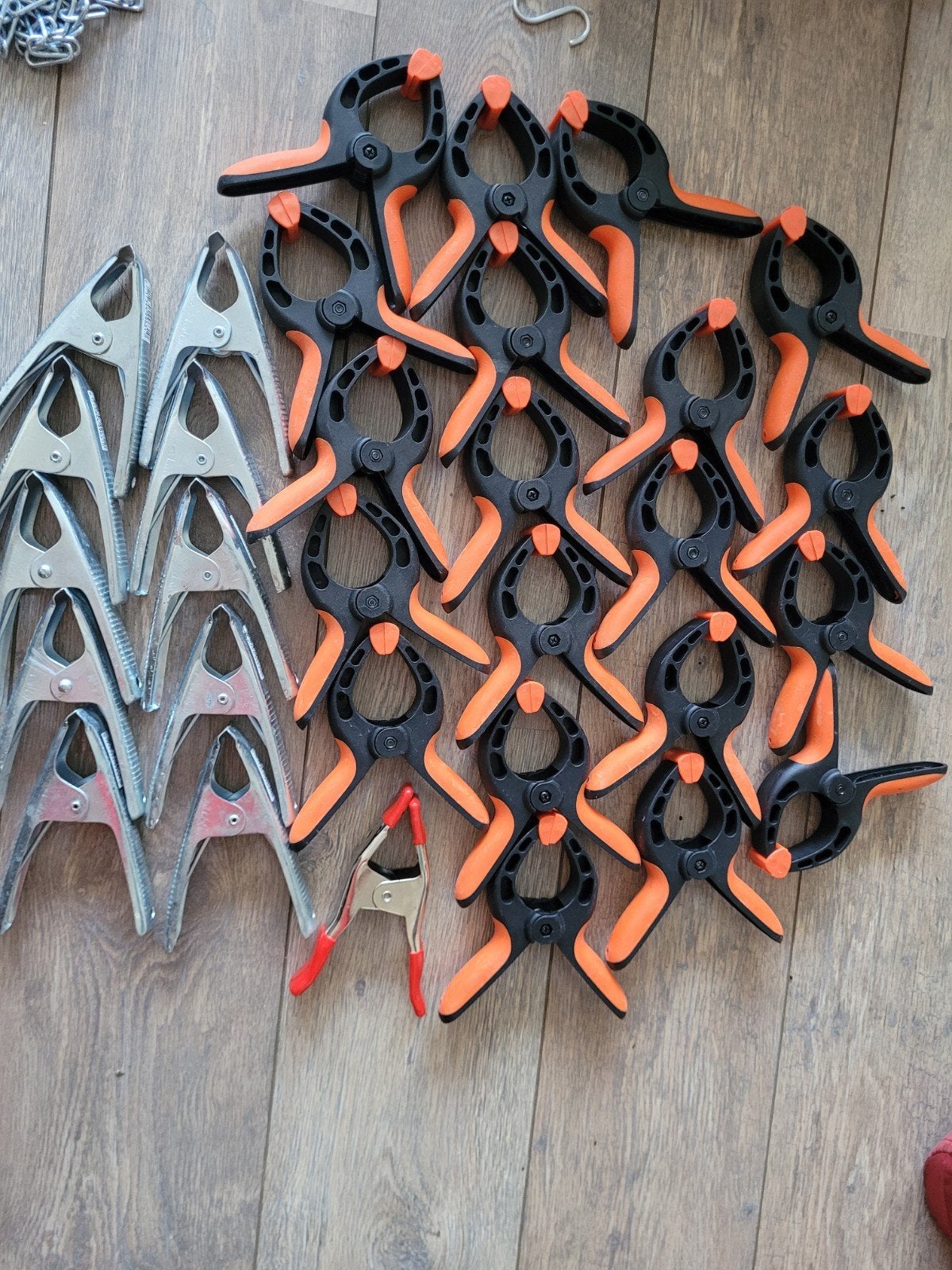 Marktklemmen, kettingen en haken wegens stoppen, Ophalen, Gebruikt, Klem