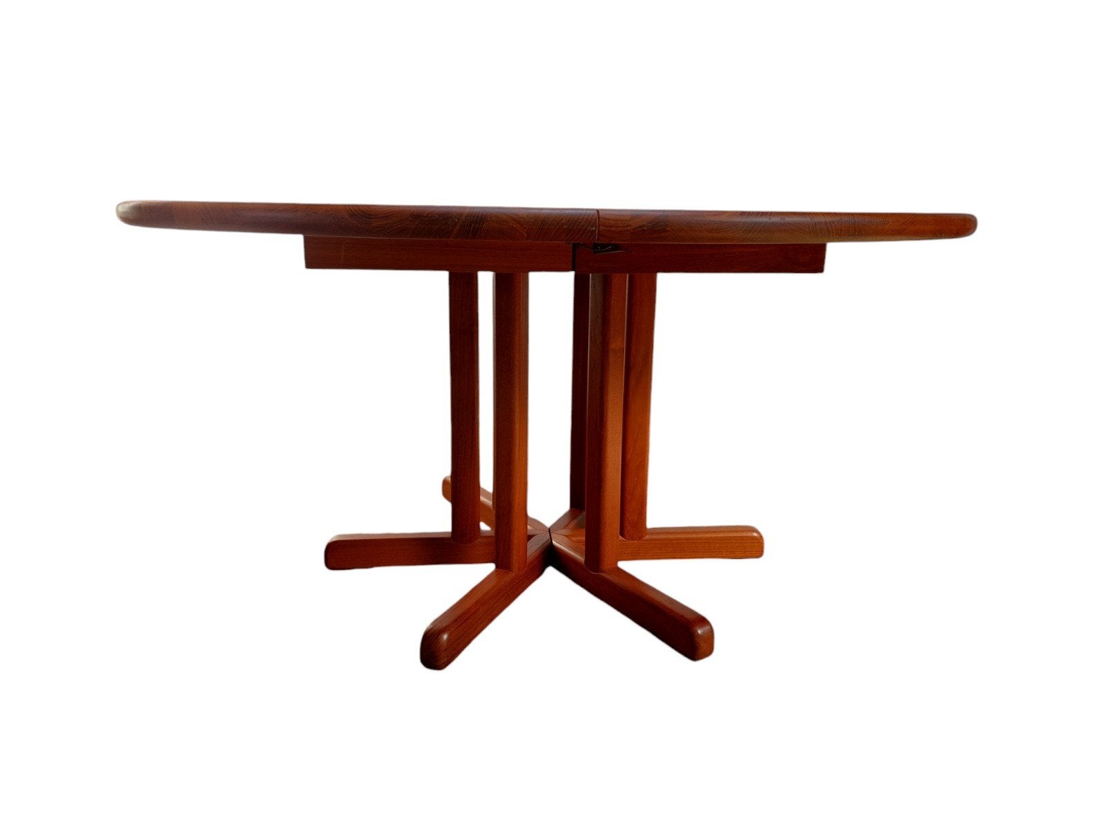 Vintage teakhouten eettafel, Ophalen, Gebruikt, Vijf personen of meer, Onbekend
