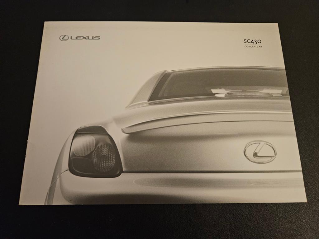 Brochure Lexus SC430 Conceptcar 2001, Ophalen of Verzenden, Zo goed als nieuw, Overige merken