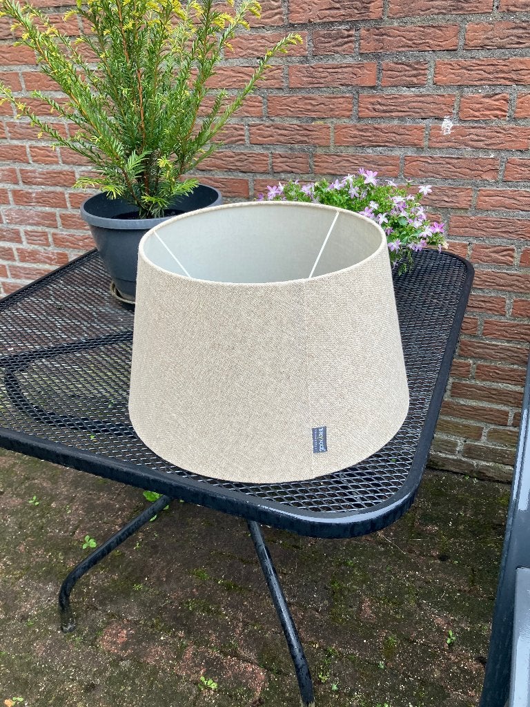 Brynxz lampenkap groot formaat, Ophalen, 25 tot 50 cm, Beige, Rond