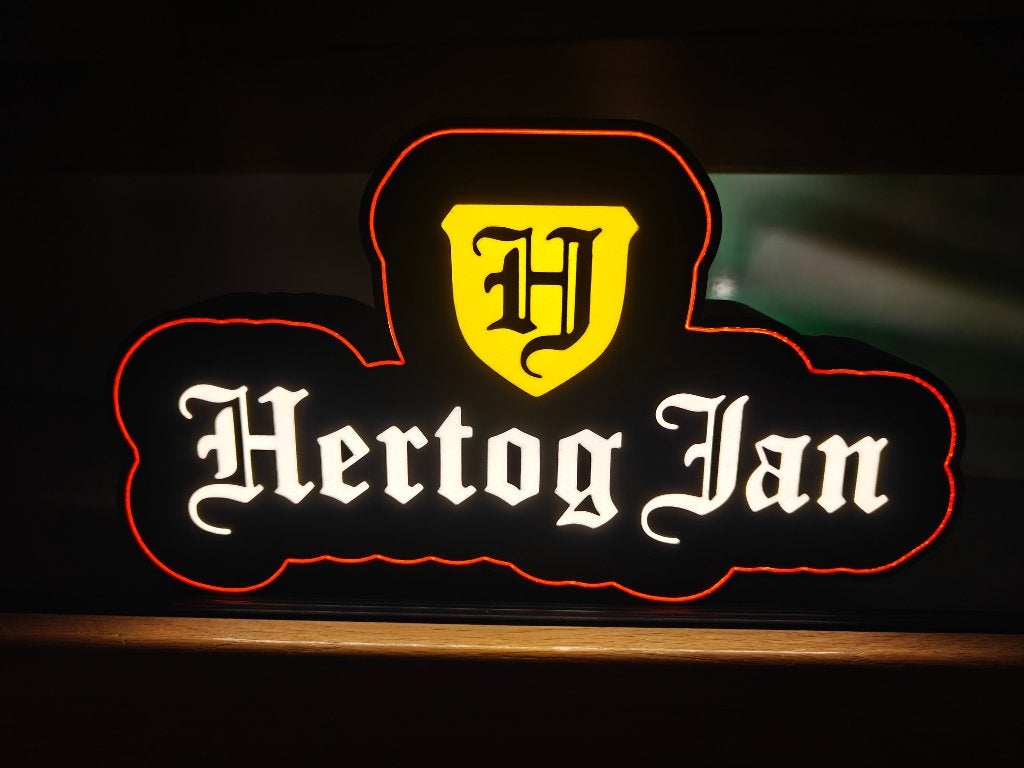 Lightbox Hertog Jan, Verzamelen, Ophalen of Verzenden, Zo goed als nieuw, Reclamebord, Plaat of Schild, Hertog Jan