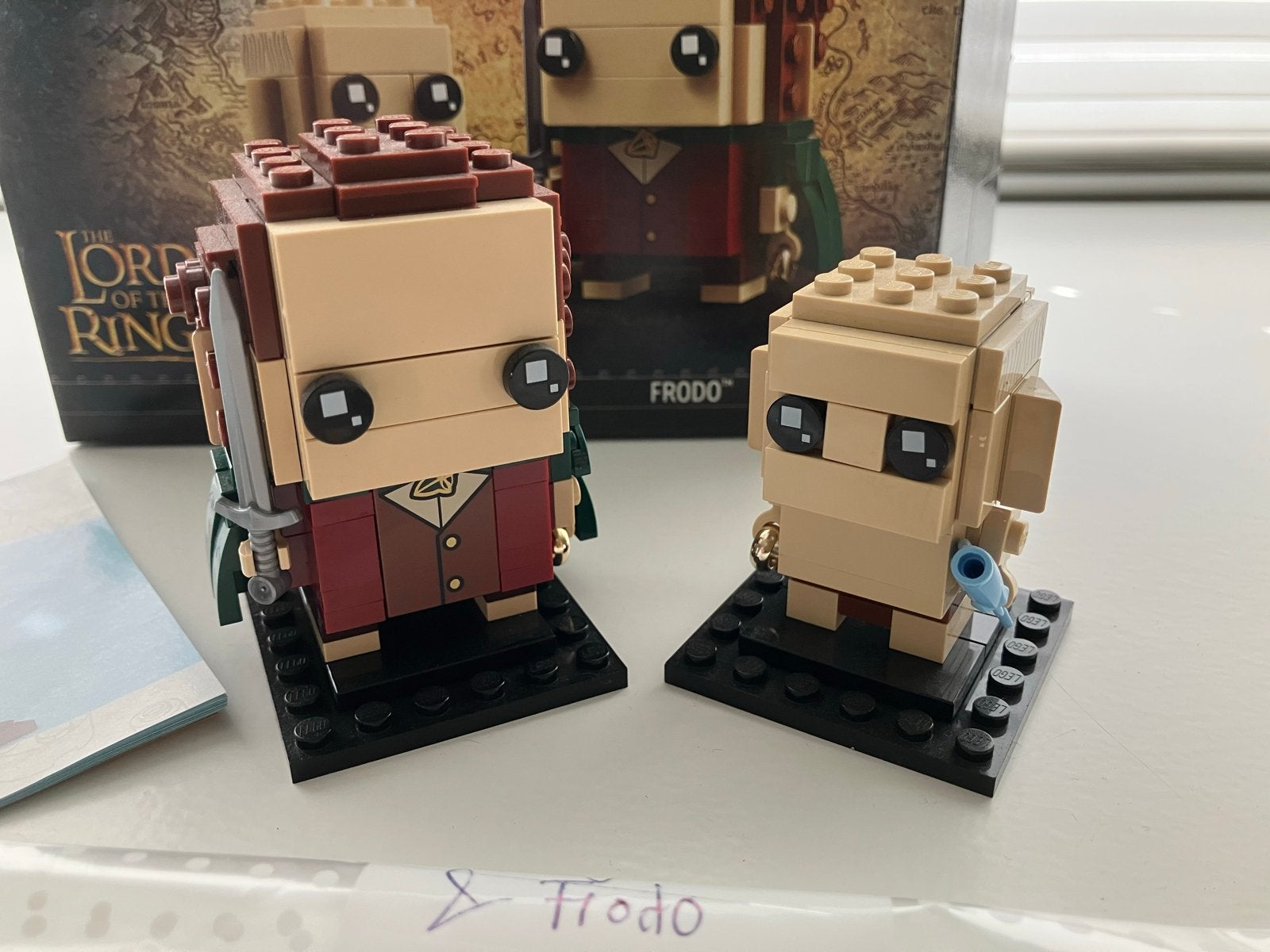 LEGO 40630 BrickHeadz The Lord of the Rings Frodo & Gollum, Ophalen of Verzenden, Zo goed als nieuw, Overige merken
