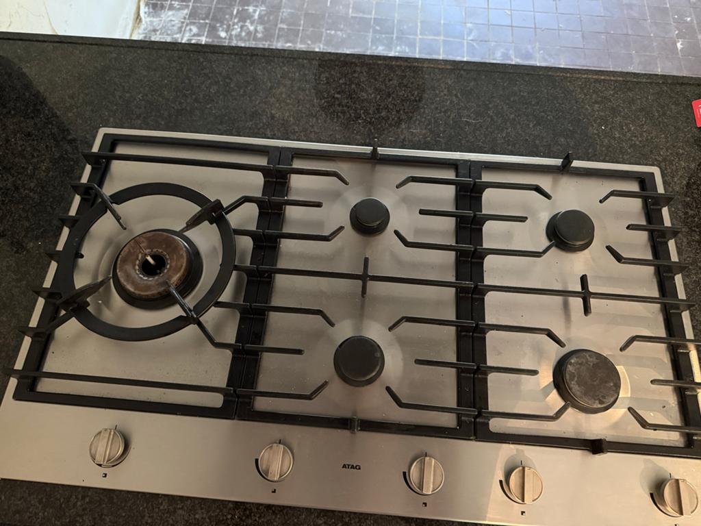 Etna Gaskookplaat 90x52 cm - 5 Kookzones, Ophalen, Gebruikt, Inbouw, Gas