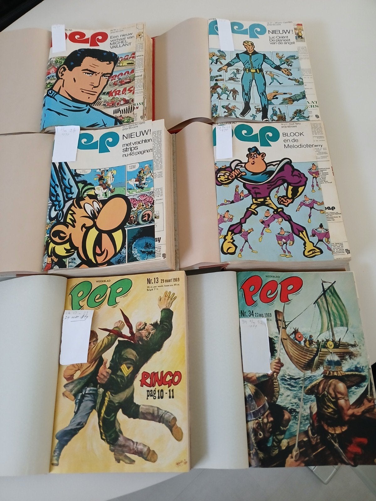 Ingebonden PEP weekbladen,  ,69 - 70 - 71. TEAB, Boeken, Meerdere comics, Ophalen of Verzenden, Gelezen, Europa