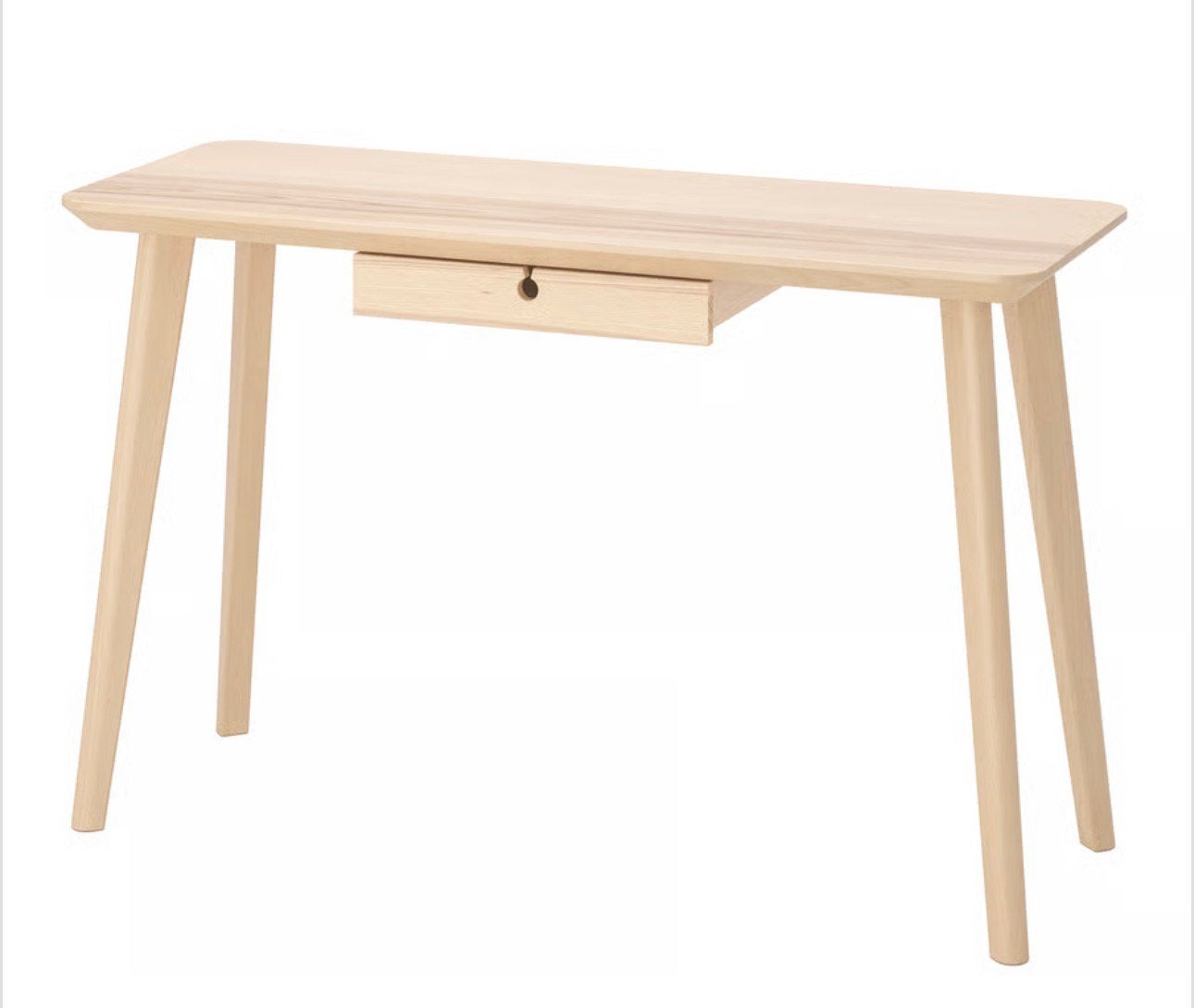 IKEA LISABO bureau – Essenfineer – 118x45 cm. Met lade, Ophalen, 45 cm, Zo goed als nieuw, IKEA