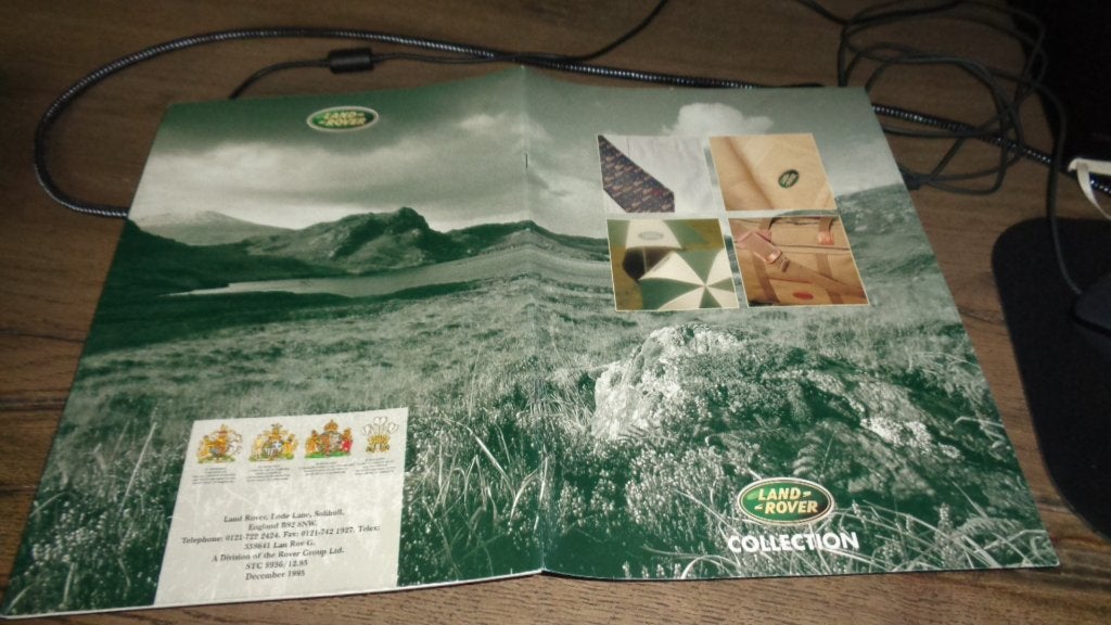 Folder LAND-ROVER  COLLECTION    12-1995, Boeken, Verzenden, Nieuw, Overige merken