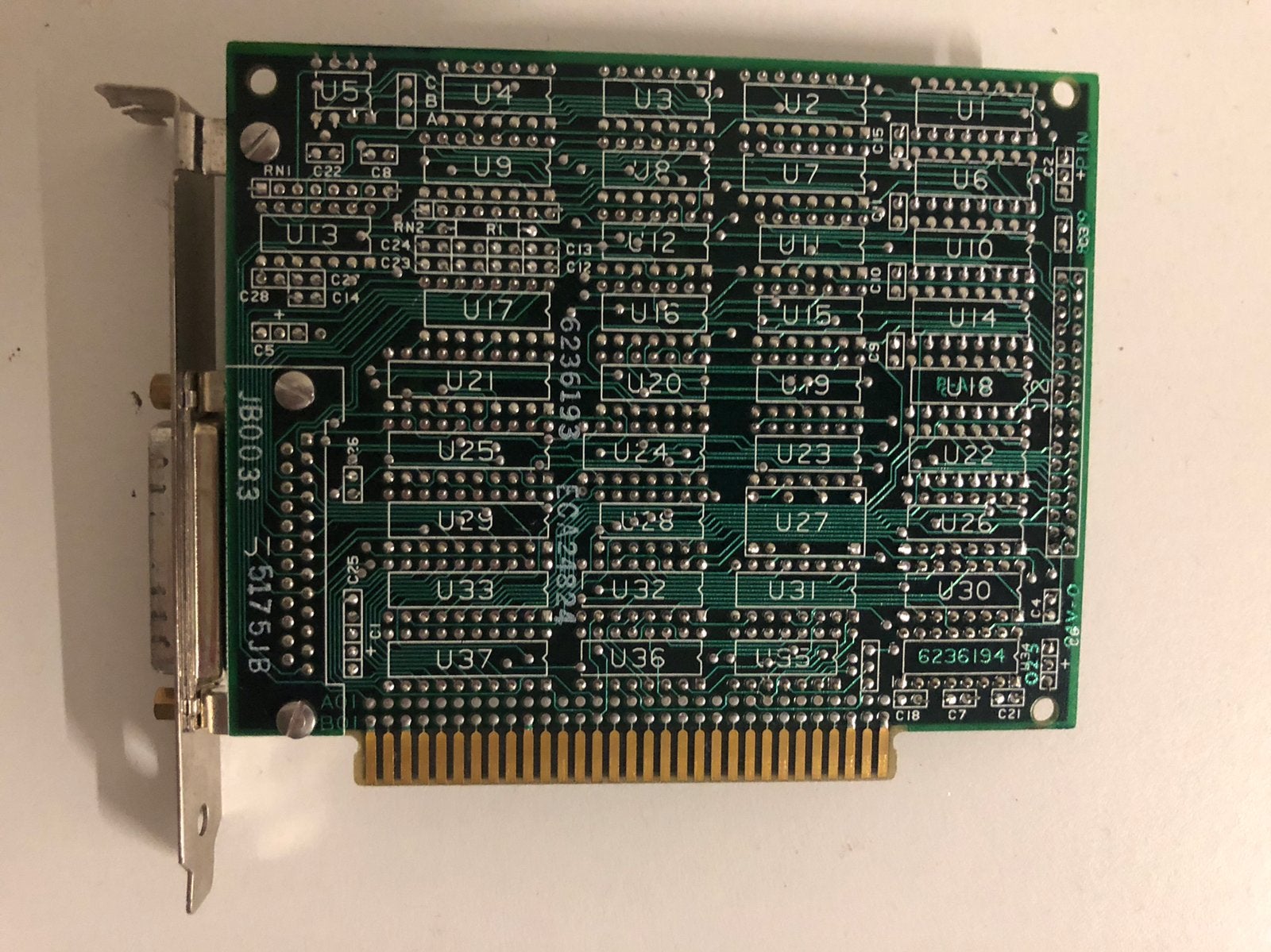 Foto 3 van IBM parallel? kaart ISA 8-bit.