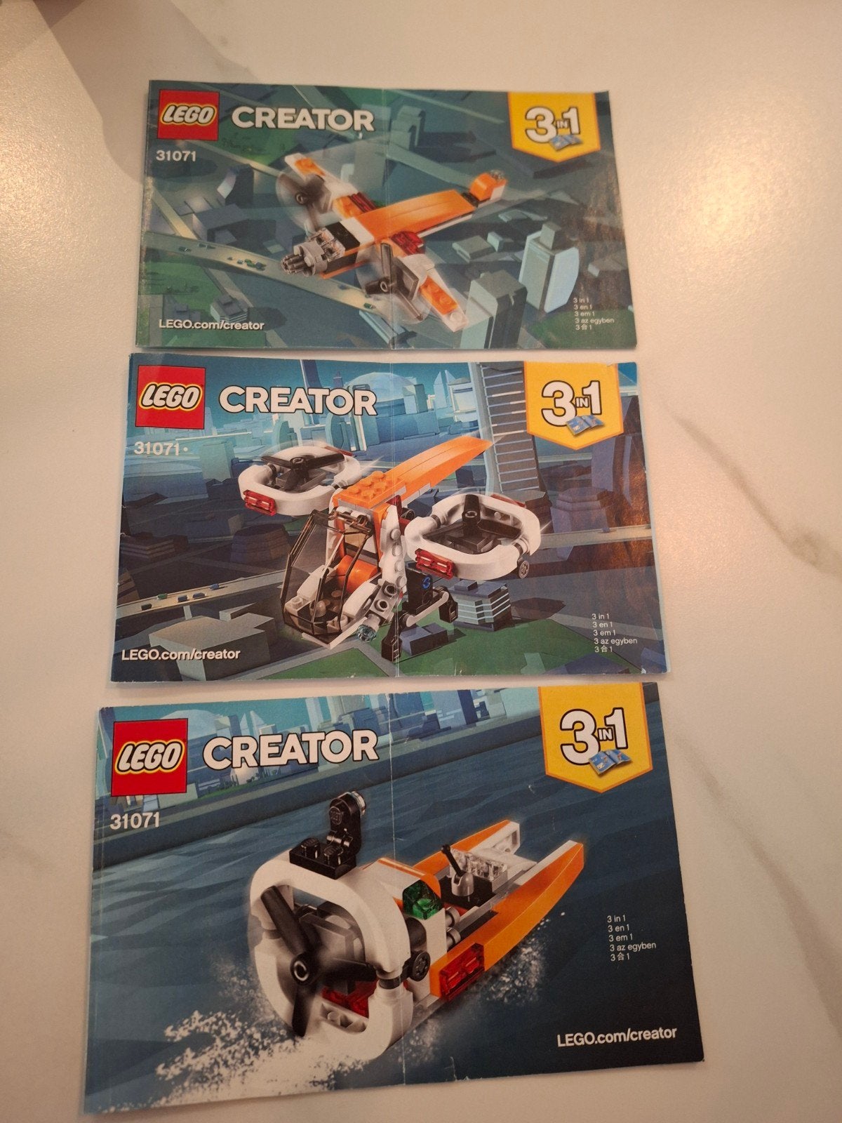 LEGO Creator 31071 3-in-1 Drone Explorer, Gebruikt, Lego, Inclusief instructies, Ophalen of Verzenden