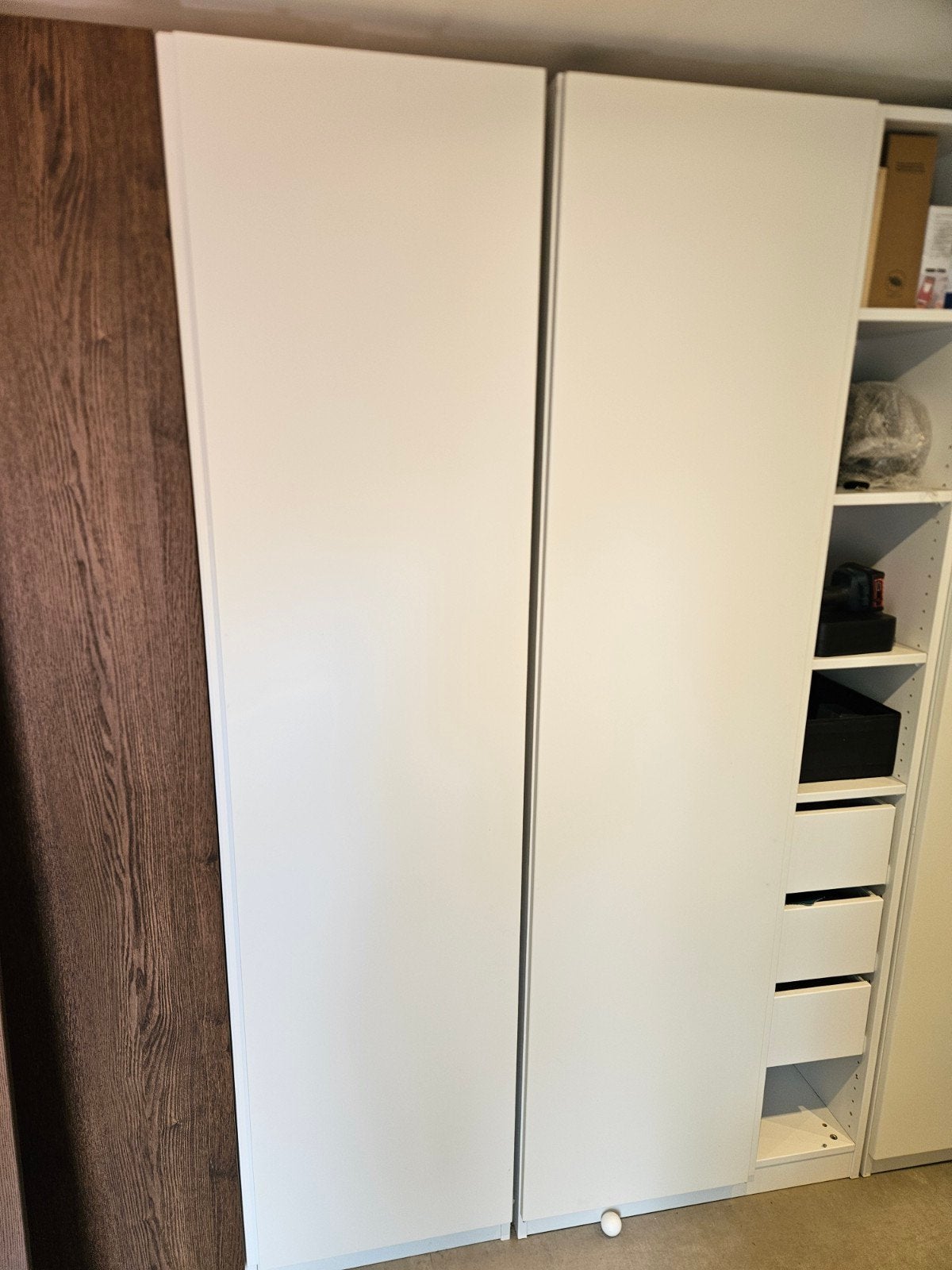 4 witte Vikanes deuren Ikea pax 195 hoog, Ophalen, 200 cm of meer, 50 tot 100 cm, Zo goed als nieuw