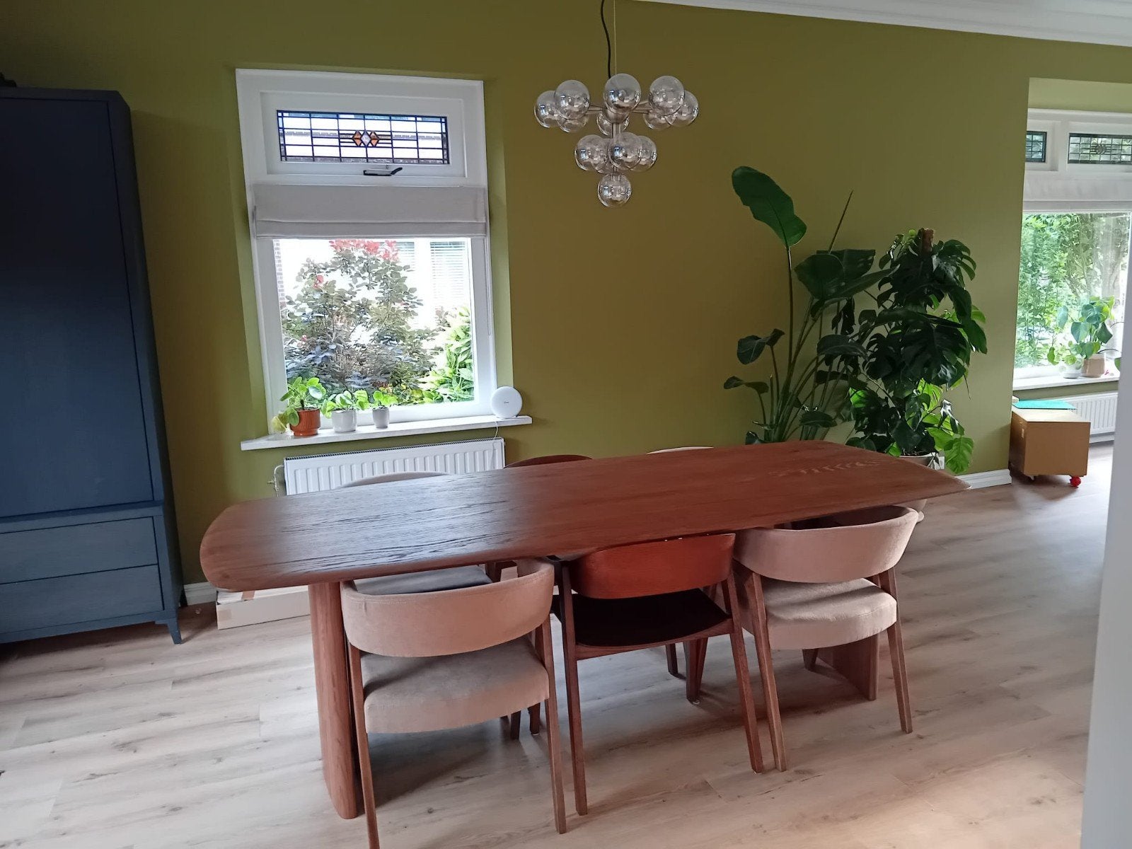 Dutchbone eetkamer stoelen, Ophalen, Zo goed als nieuw, Stof, Vijf, Zes of meer stoelen