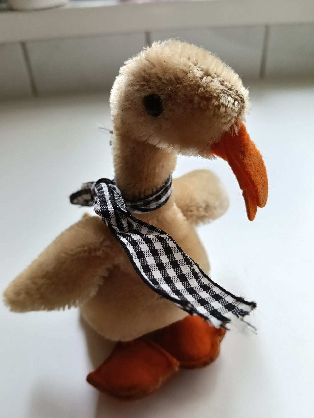 Oude Steiff Pluche Eend - Zeldzaam Verzamelobject, Ophalen of Verzenden