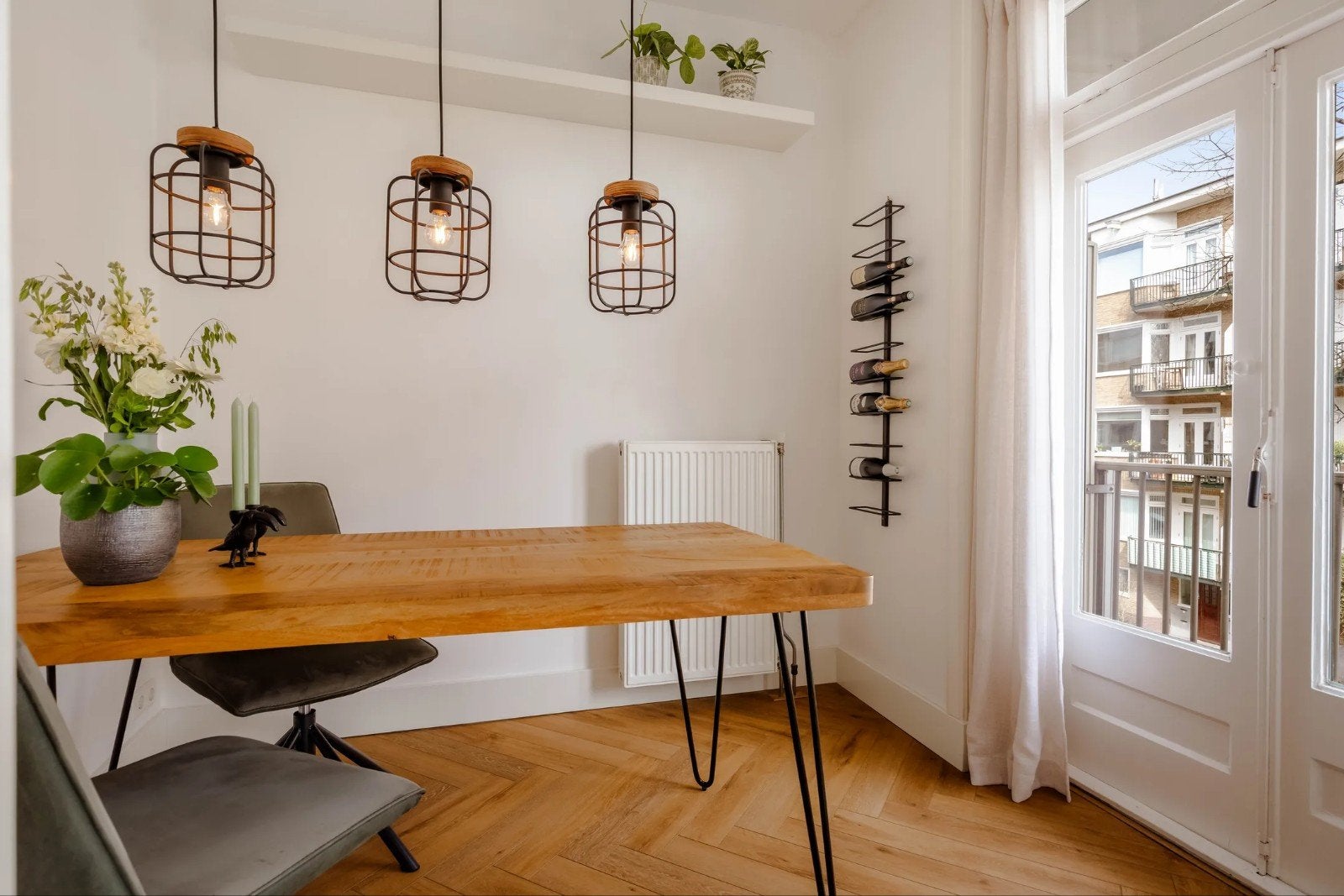 Lamp / hang lamp / black industrial, Huis en Inrichting, Lampen | Hanglampen, Ophalen, E27 (groot), Zo goed als nieuw, Industrial