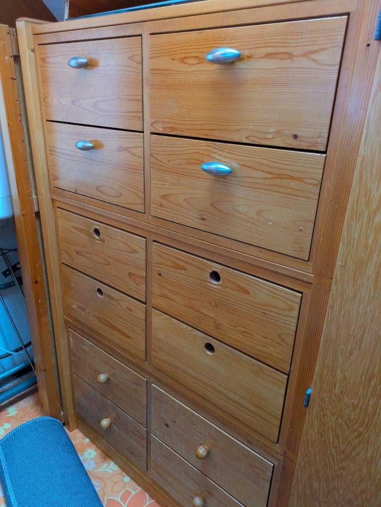 Lundia ladekast 80x40, Gebruikt, Minder dan 100 cm, 25 tot 50 cm, Overige houtsoorten