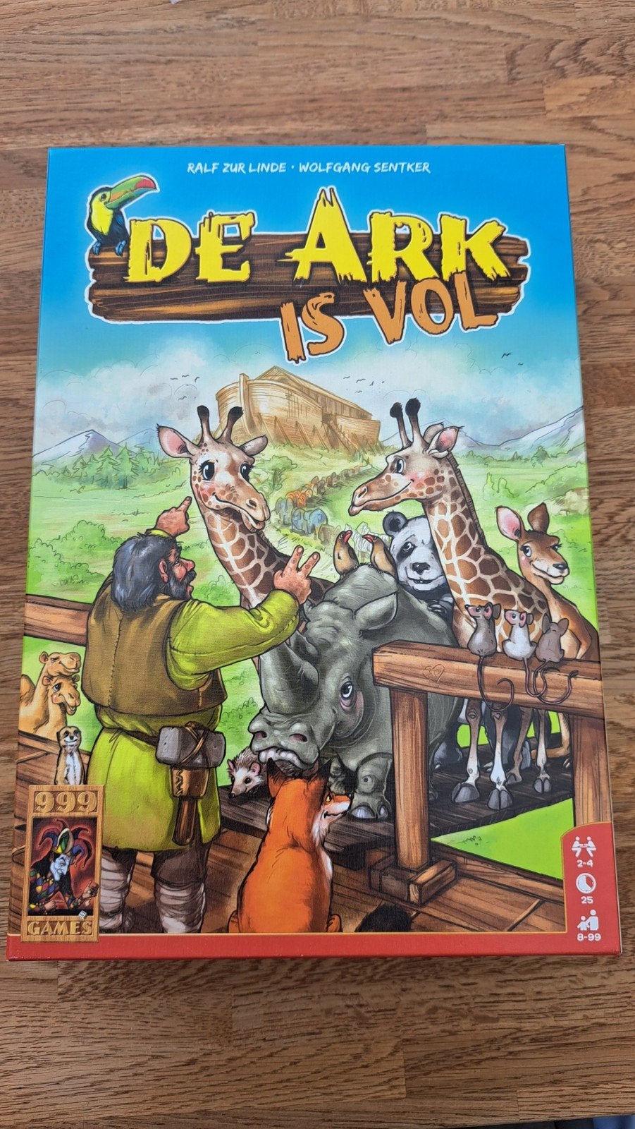 De Ark is Vol - Familiespel, Een of twee spelers, Ophalen of Verzenden, Zo goed als nieuw, 999 Games