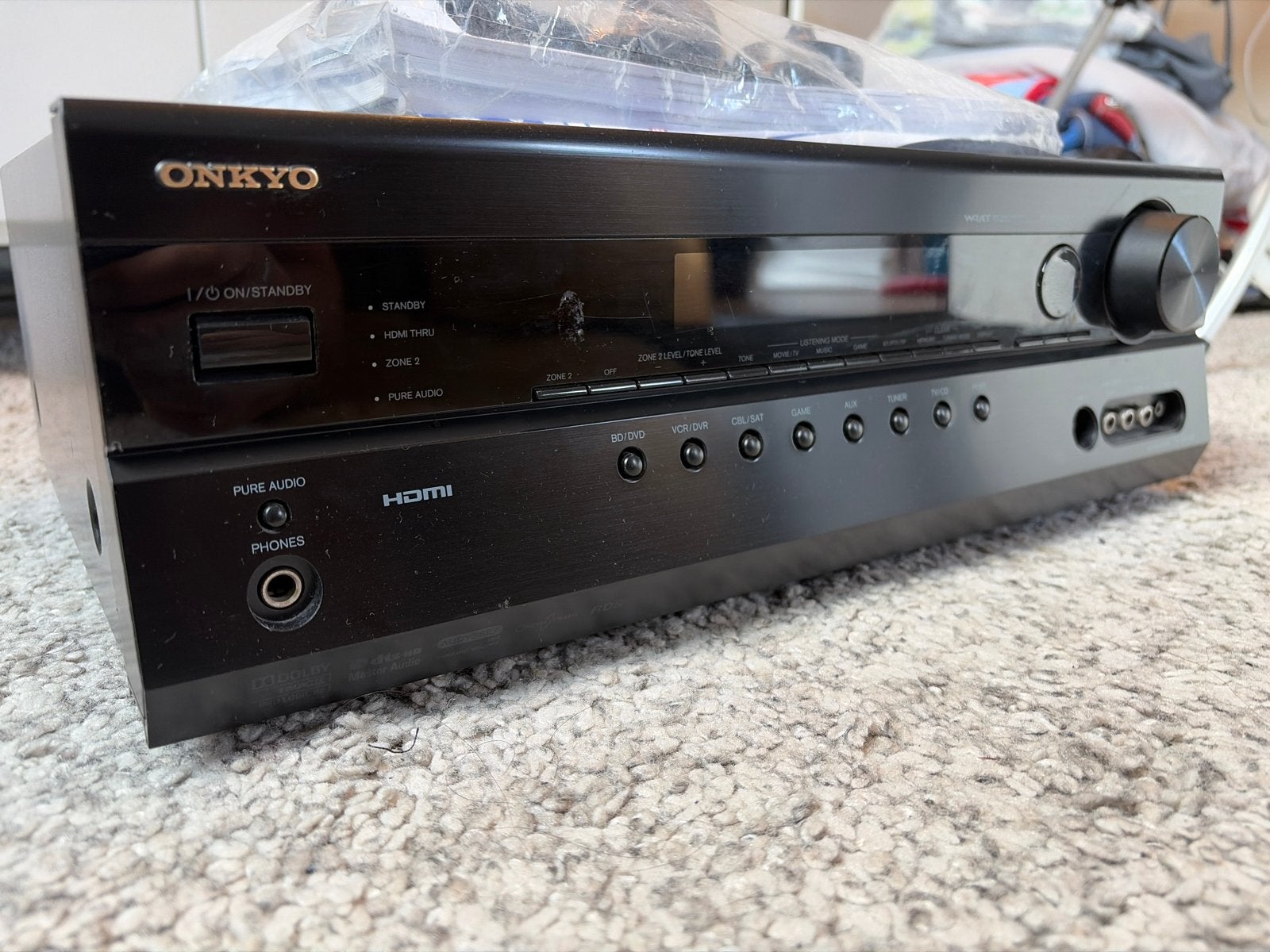 Onkyo TX-SR508 AV Receiver - Zo goed als nieuw, Ophalen of Verzenden, Zo goed als nieuw, 60 tot 120 watt, Onkyo