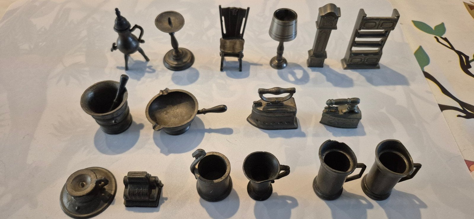 tinnen letterbak of poppenhuis miniaturen, Ophalen