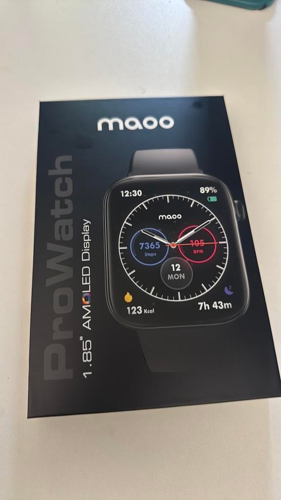 Smartwatch pro, Sieraden, Tassen en Uiterlijk, Smartwatches, Ophalen of Verzenden, Zo goed als nieuw, Zwart, Android