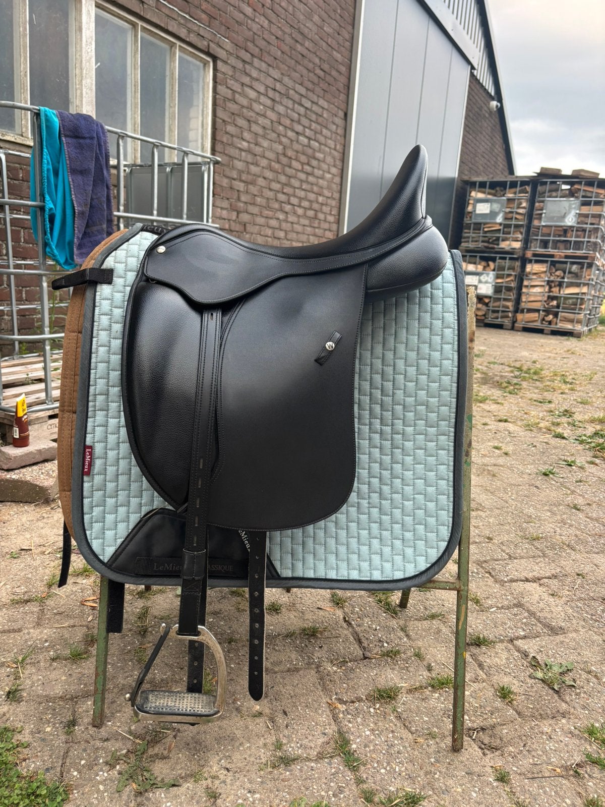 Wintec 500 dressuurzadel - 17,5 inch, Dieren en Toebehoren, Ophalen of Verzenden, Zo goed als nieuw, Dressuur