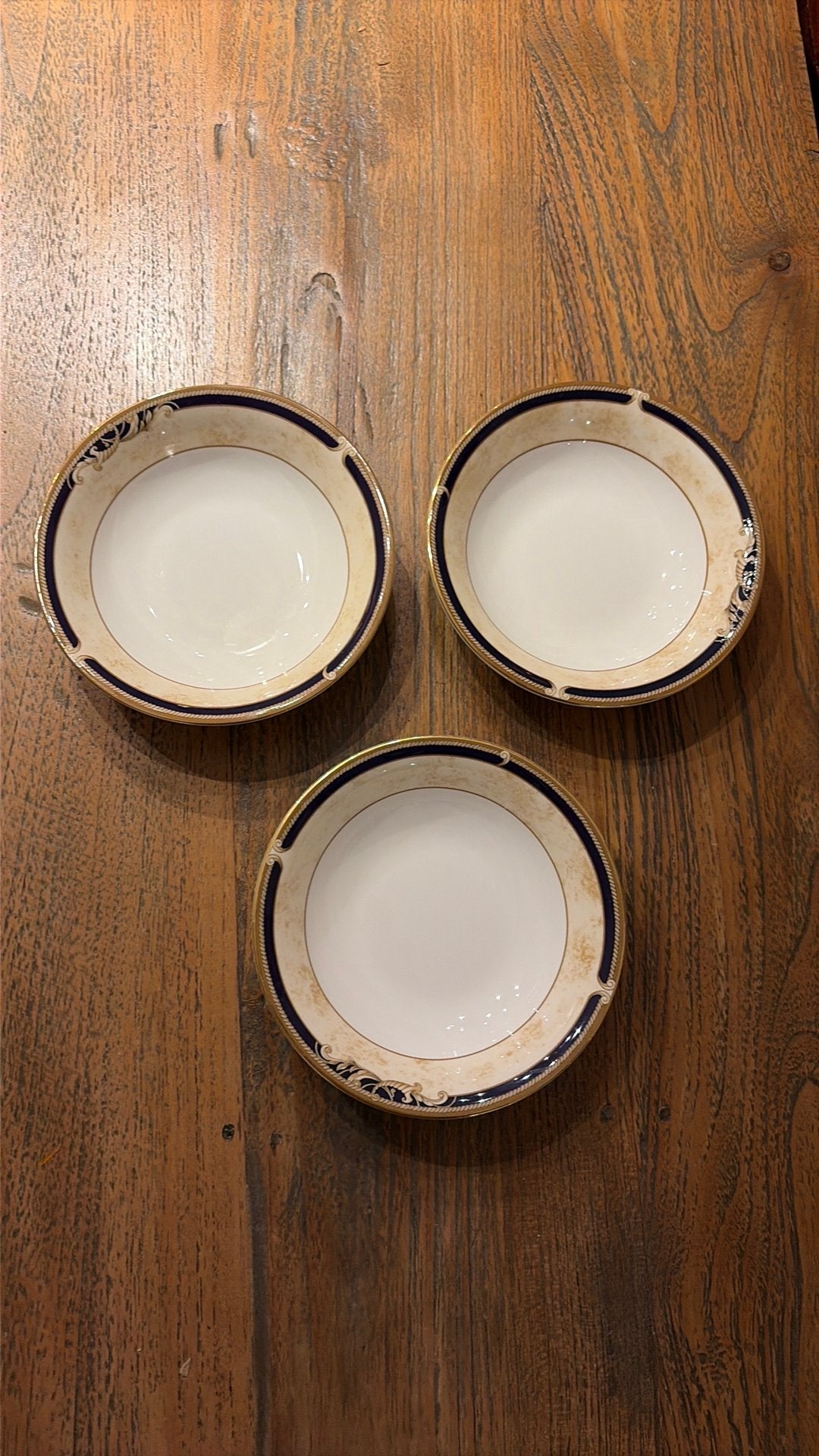Wedgwood Cornucopia dessertschaaltjes, Klassiek, Ophalen of Verzenden, Wedgwood, Porselein