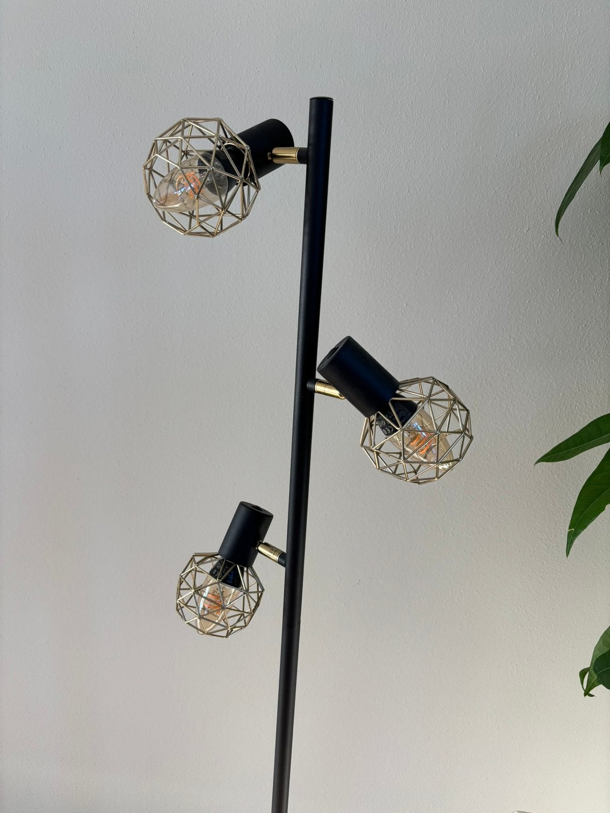 Staande lamp zwart goud, Ophalen, Nieuw, 150 tot 200 cm