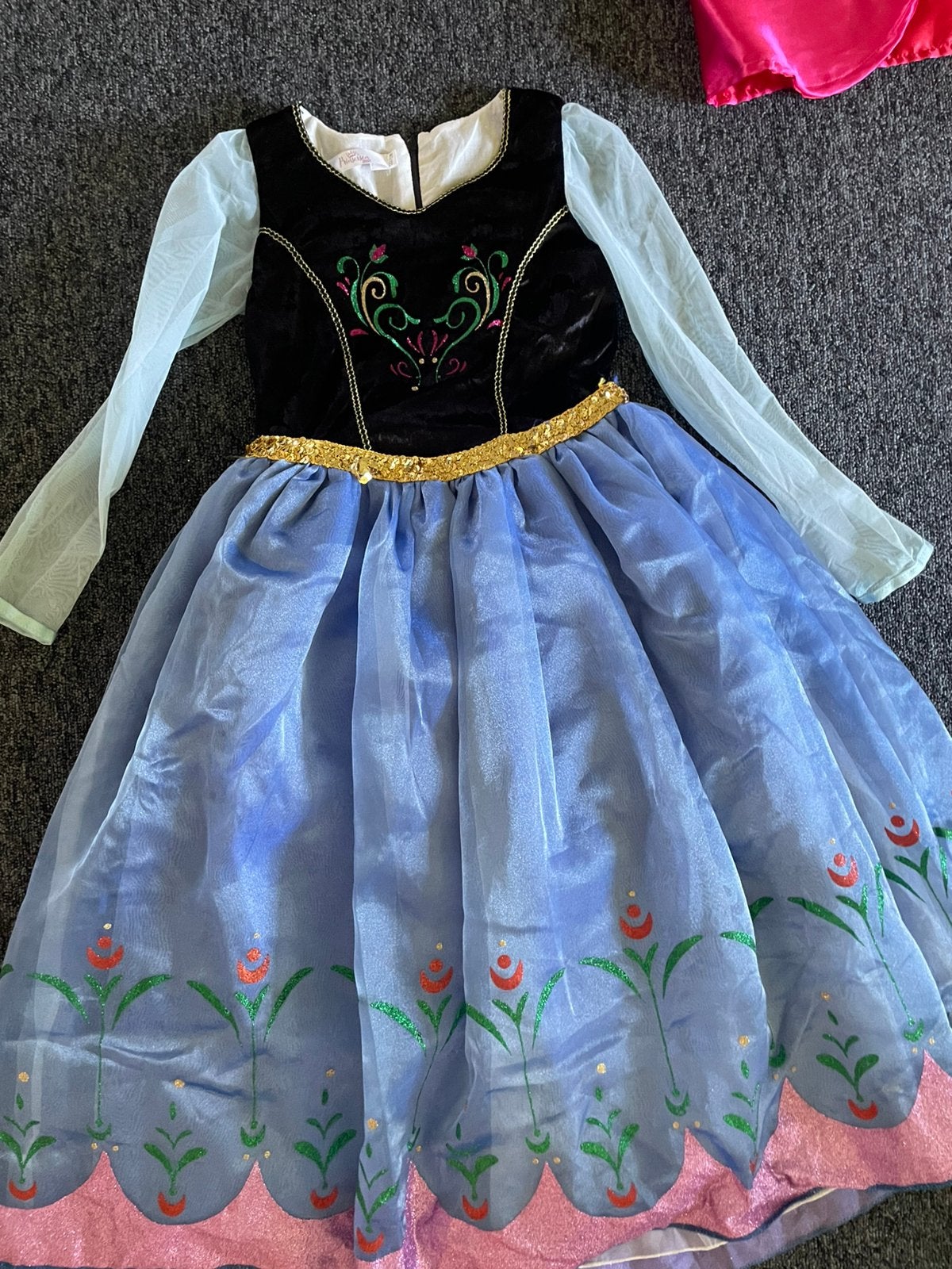 Anna-jurk Frozen (van prinsessendroom), Ophalen, Zo goed als nieuw, 122 t/m 128, Meisje