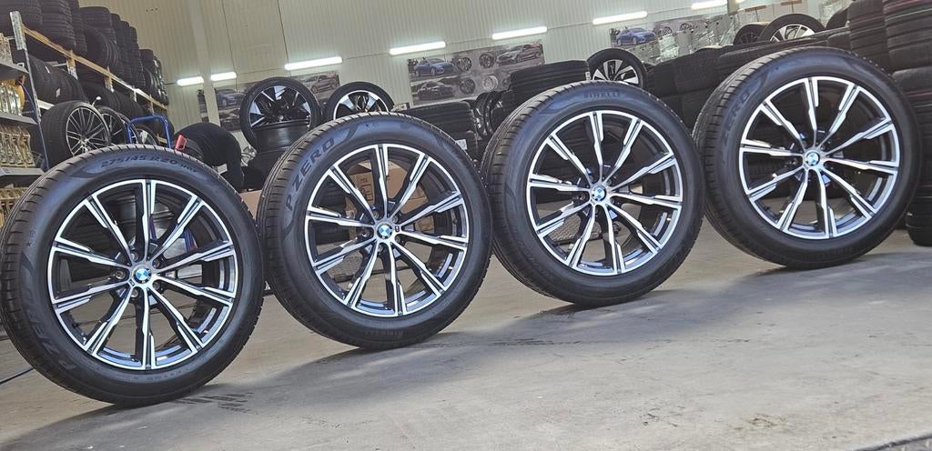 Nette 20" Orig BMW X5 G05 X6 G06 M Velgen+GOEDE Banden 5x112, Gebruikt, Bmw, 275 mm, Banden en Velgen