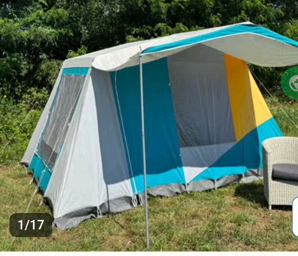 Ruime tent in goede staat (excl. slaapcabine), Caravans en Kamperen, Ophalen
