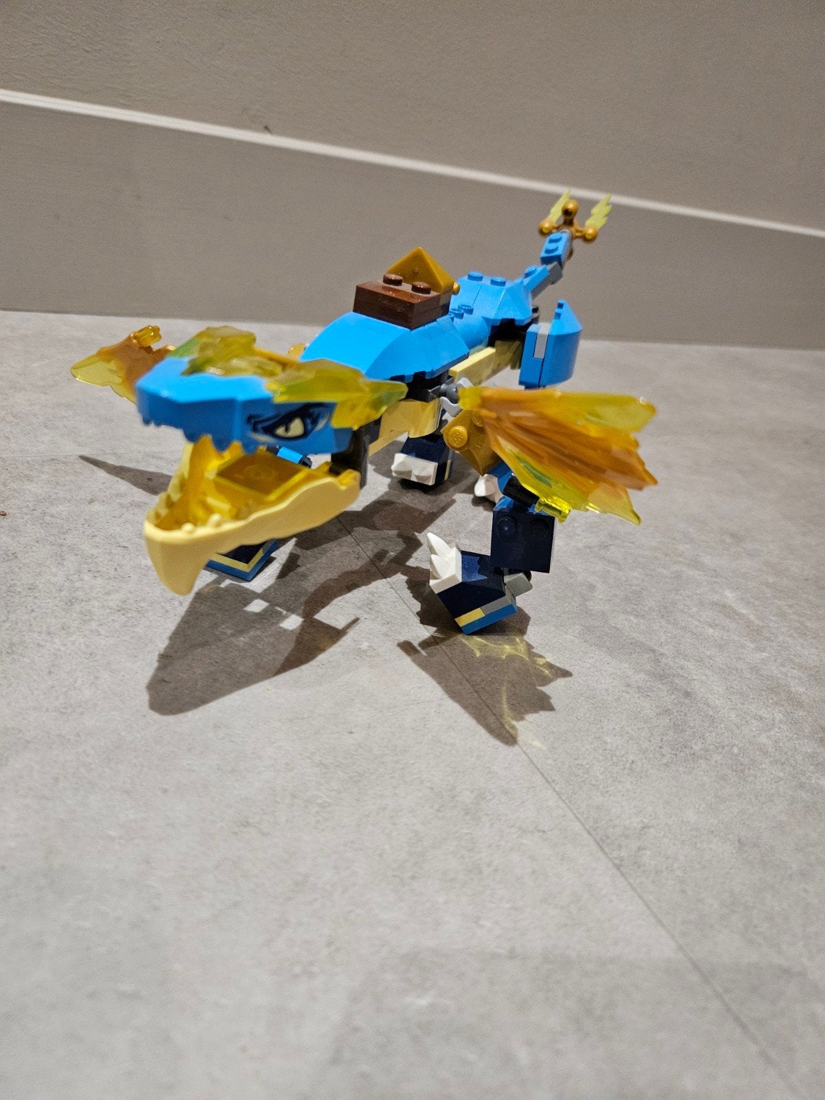 Lego Ninjago Jay's Bliksemdraak EVO 71760 (compleet), Ophalen of Verzenden, Gebruikt, Overige merken