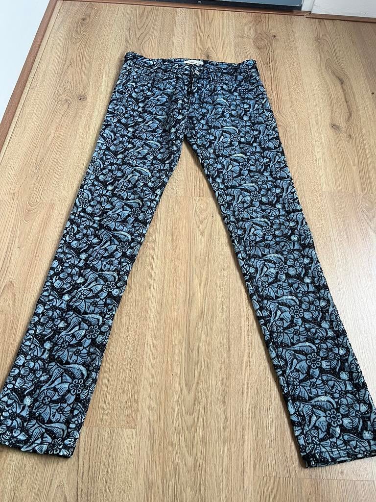 Isabel marant denim kant kanten jeans 38 broek blauw zwart, Kleding | Dames, Broeken en Pantalons, Maat 38/40 (M), Blauw, Ophalen of Verzenden