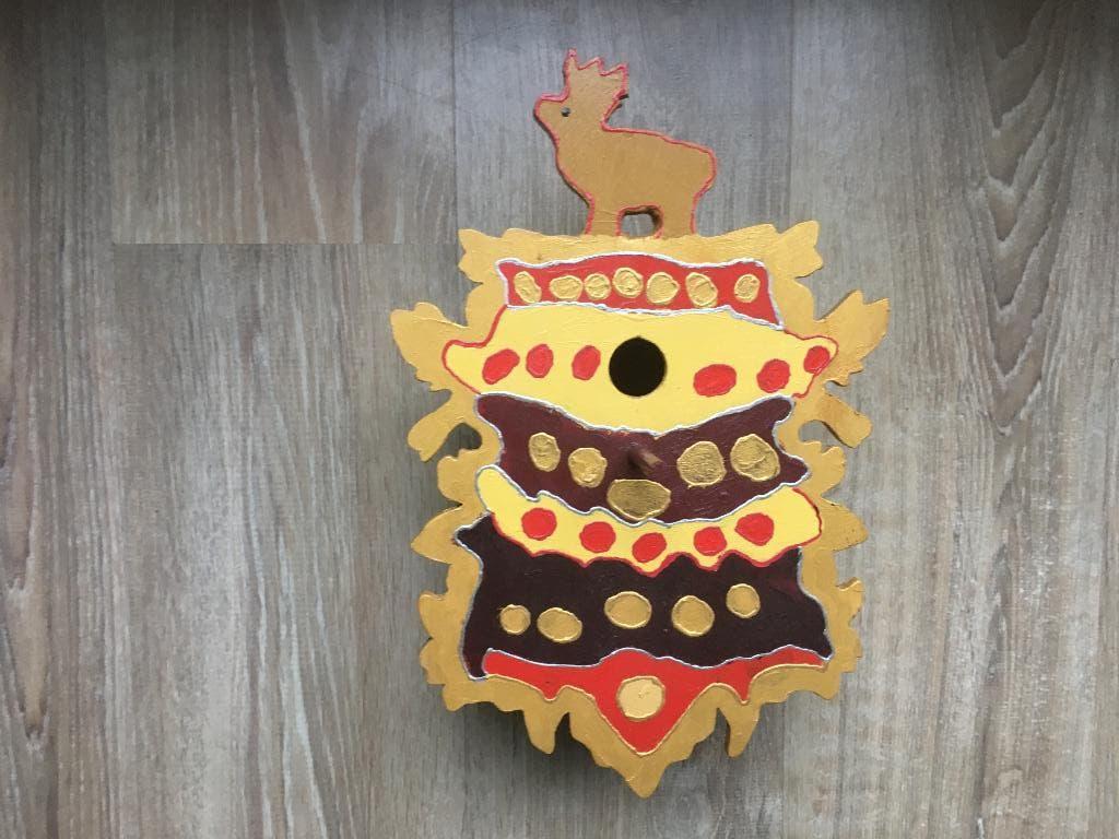 vogelhuisje decoratief van hout, Ophalen of Verzenden, Nieuw