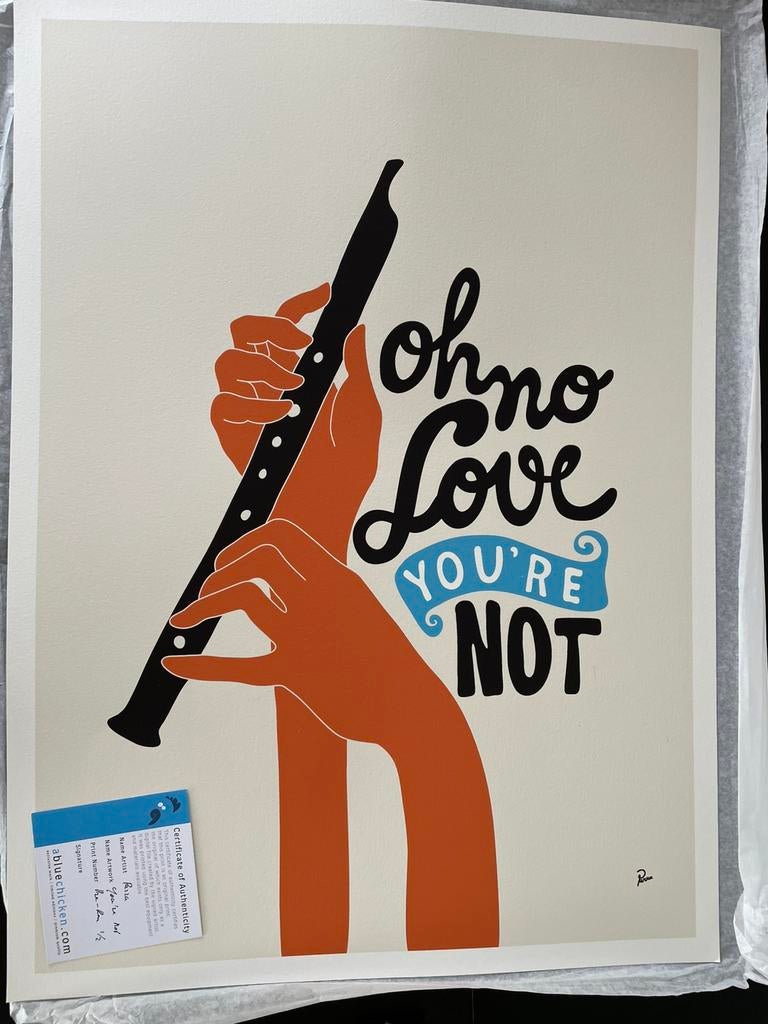 Parra Art - zeefdruk ‘oh no love, you’re not’, Ophalen of Verzenden