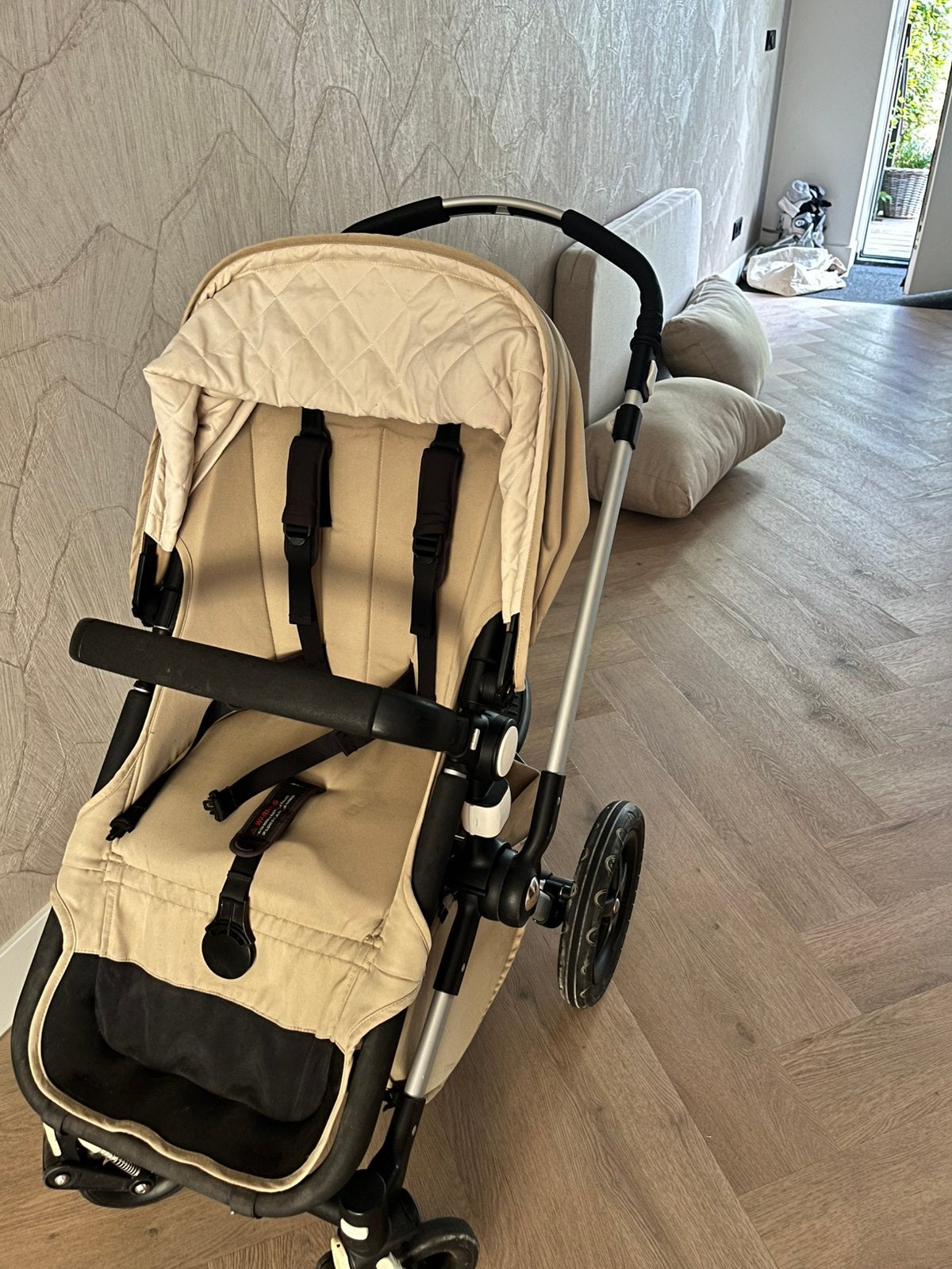 Bugaboo stroller met meerijdplankje, Ophalen, Gebruikt