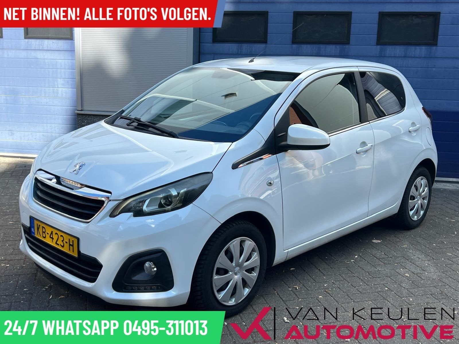 Peugeot 108 1.0 e-VTi l Airco l Bluetooth l, Voorwielaandrijving, Stof, Gebruikt, Euro 6