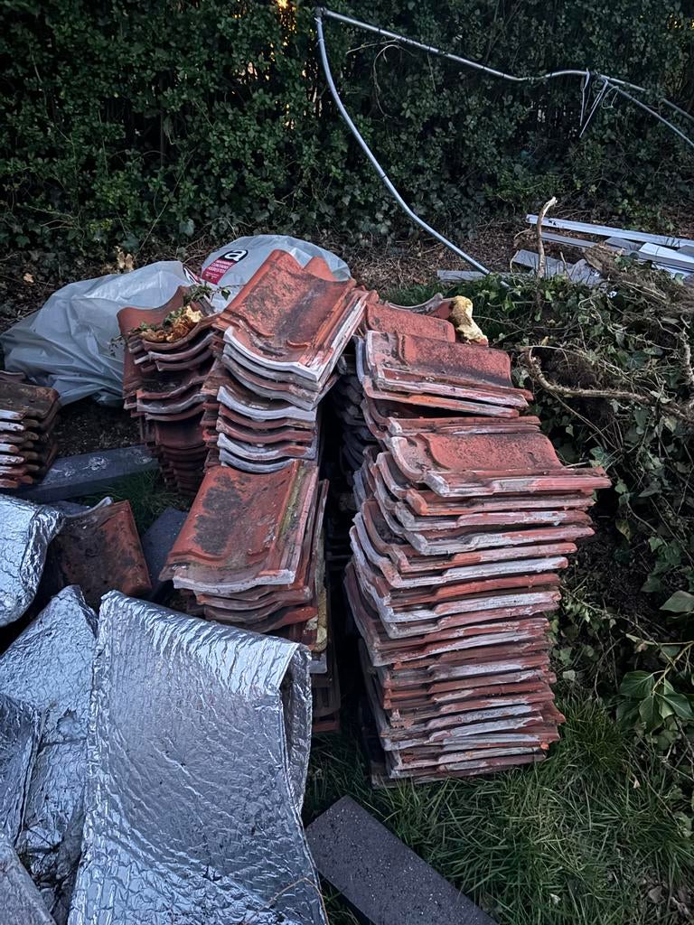 Overgebleven dakpannen - Diverse partij, Ophalen, 10 tot 15 m², Steen of Klei, Zo goed als nieuw