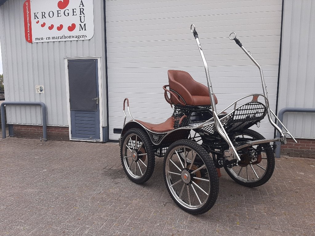Marathonwagen enkel - en dubbelspan paard, Dieren en Toebehoren, Zo goed als nieuw, Marathonwagen, Paard