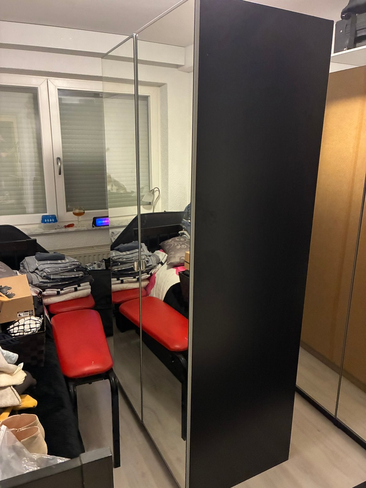 Ikea Pax zwarte kledingkast, Ophalen of Verzenden, Zo goed als nieuw, 50 tot 75 cm, 200 cm of meer
