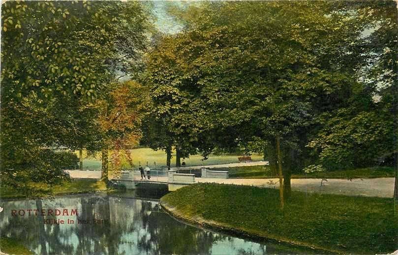 380-871-007 Rotterdam Kijkje in het Park, Verzenden, Voor 1920, Zuid-Holland