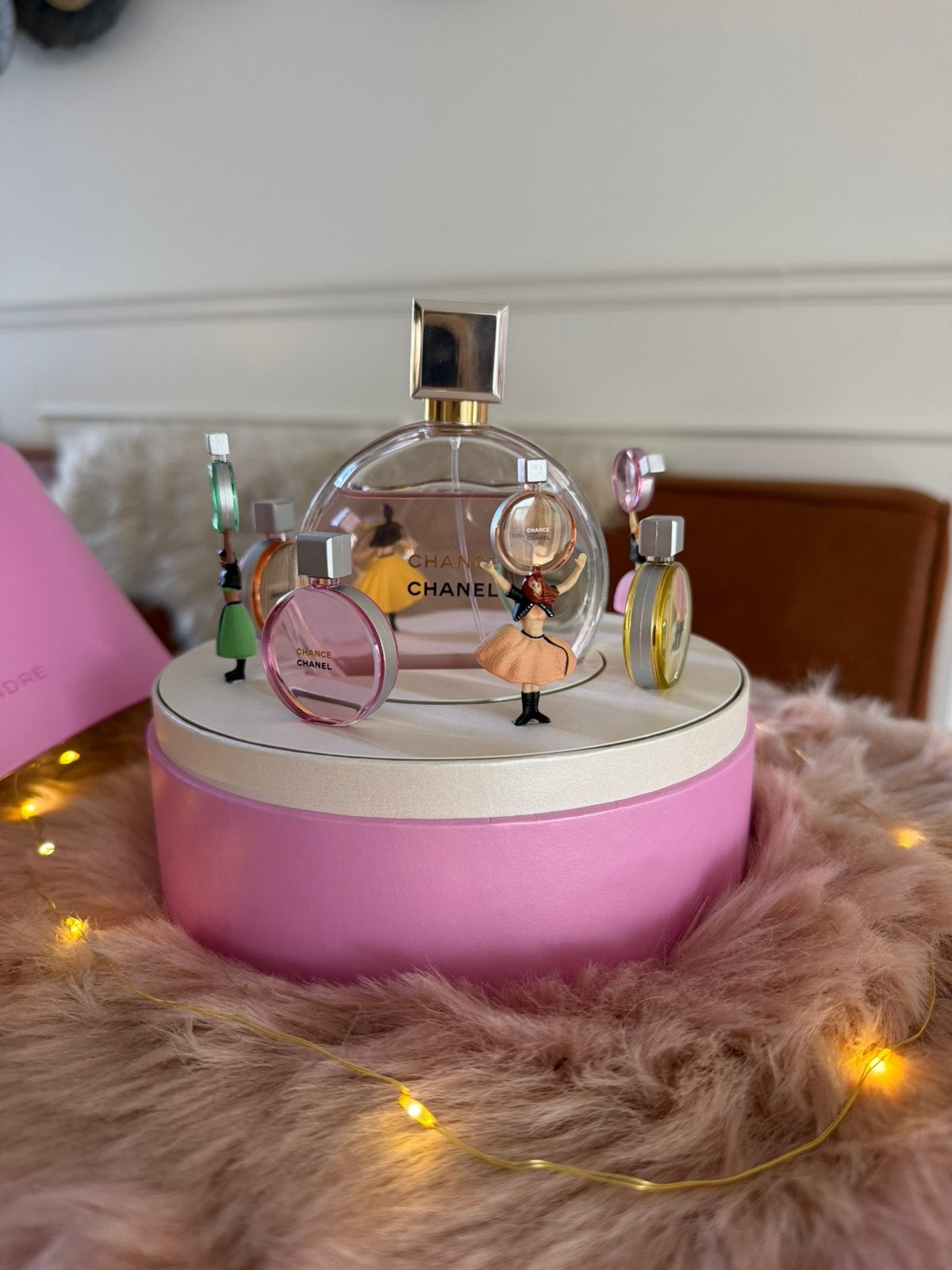 Chanel eau tendre muziekdoos, Ophalen of Verzenden, Zo goed als nieuw, Parfumfles