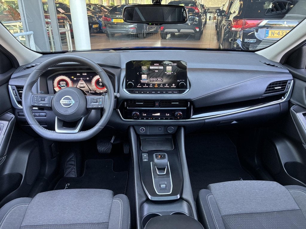 Nissan Qashqai 1.3 MHEV Xtronic Business Premium 155PK | Tre, Auto's, Nissan, Euro 6, Blauw, Leder en Stof, Bedrijf