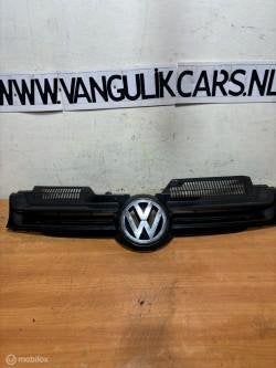 Grill  zwart Volkswagen Golf V ('03-'08), Gebruikt, Volkswagen, Ophalen of Verzenden, Volkswagen