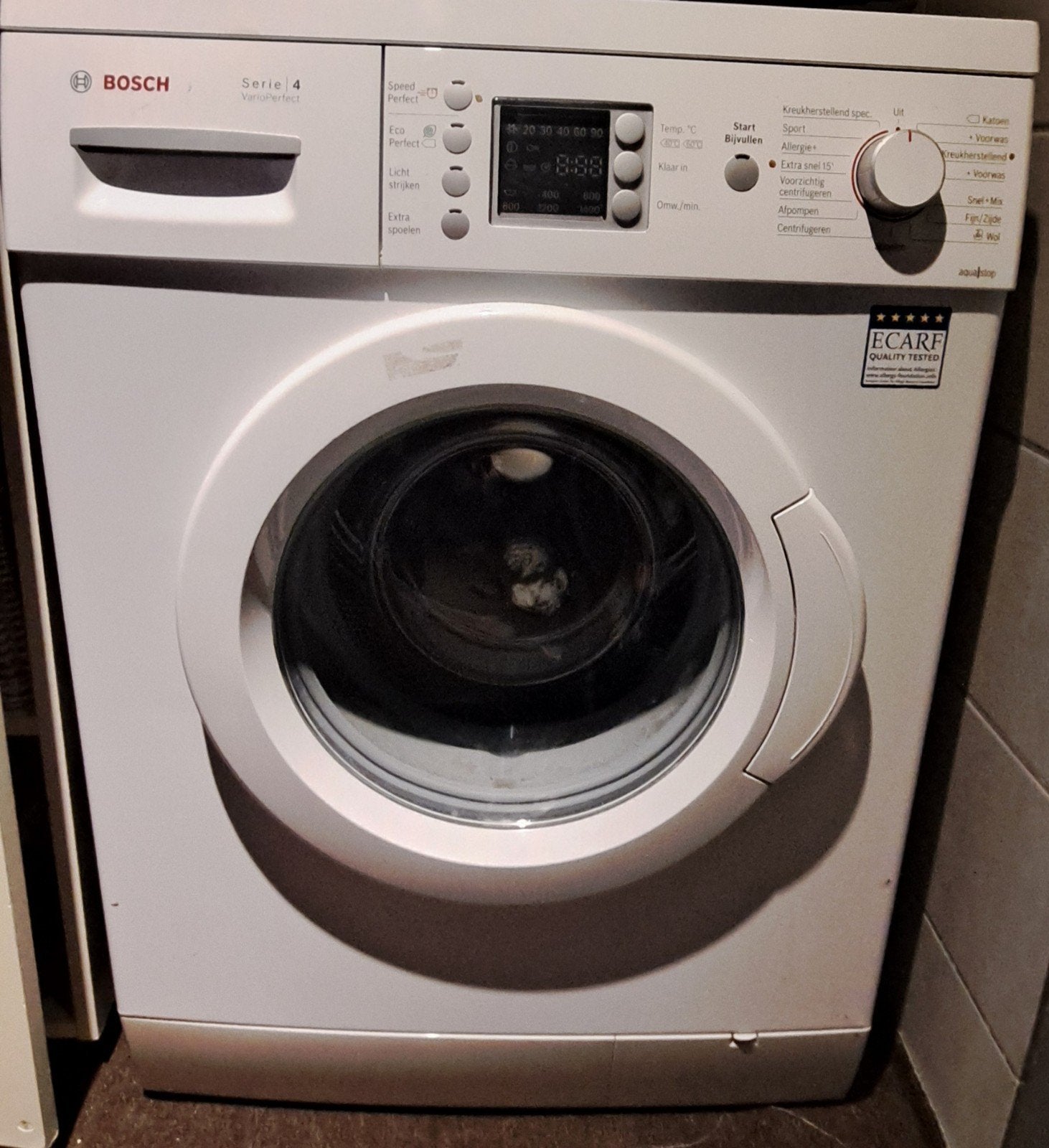 Bosch wasmachine, Ophalen of Verzenden, Gebruikt, 1200 tot 1600 toeren, 85 tot 90 cm
