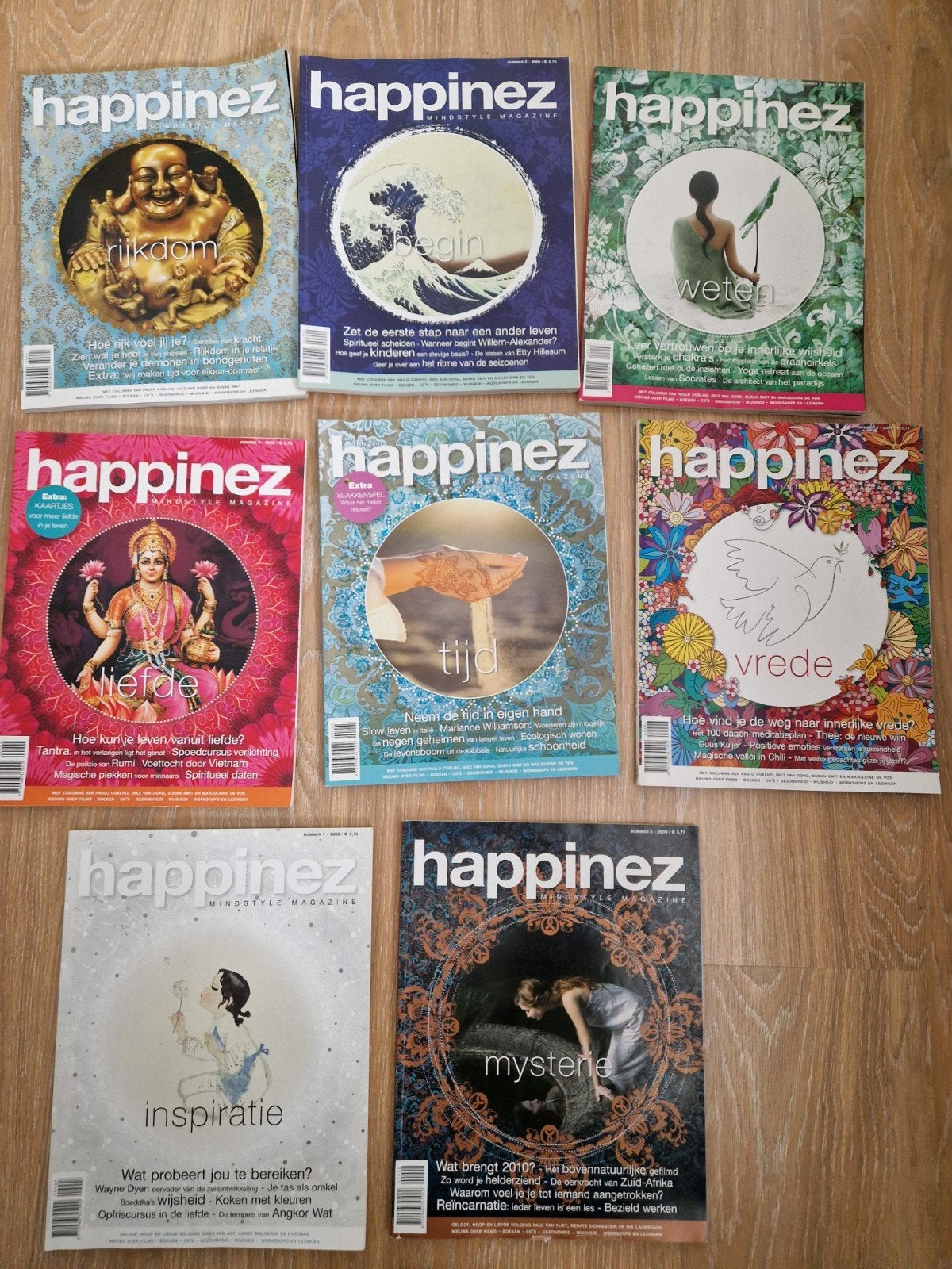 Happinez Magazine 2009 - Diverse nummers, Ophalen of Verzenden, Gelezen, Lichaam en Geest