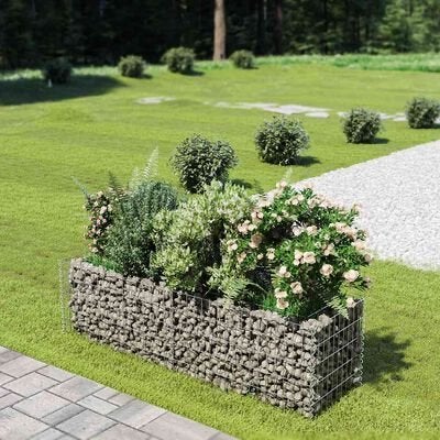 Verhoogde Plantenbak 180x50x50 cm Gegalvaniseerd Staal, 100 cm of meer, Balkon, Nieuw, Ophalen of Verzenden