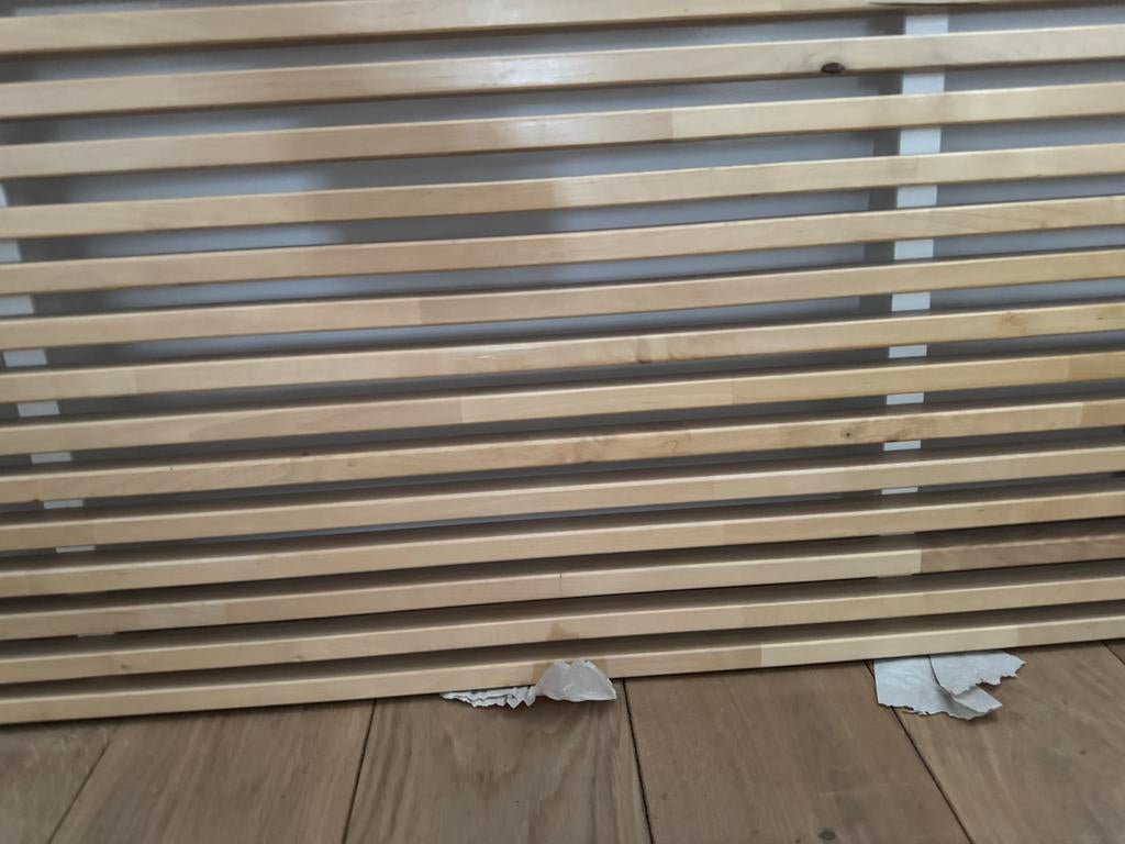 IKEA MANDAL Massief Houten Hoofdbord, Huis en Inrichting, Slaapkamer | Bedden, Ophalen, Gebruikt, Overige kleuren, Tweepersoons