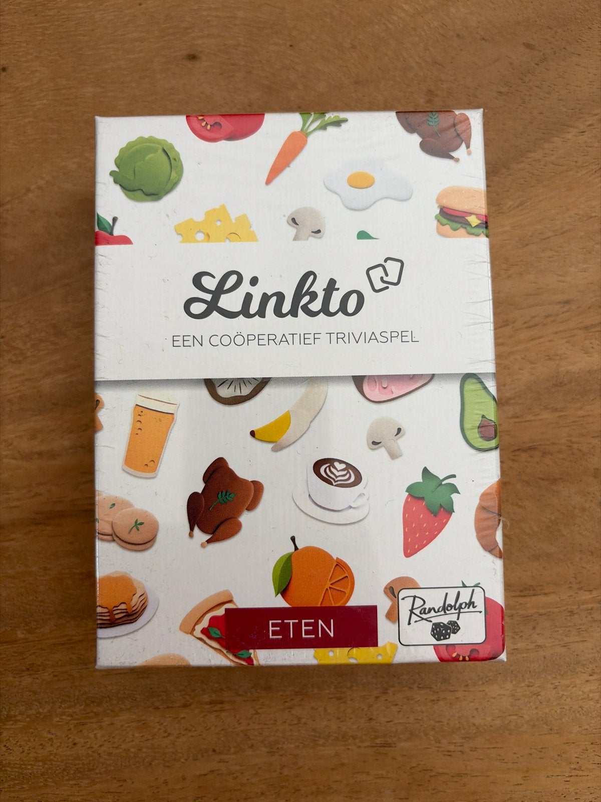 Linkto Eten: Coöperatief Trivia Spel - Nieuw in Seal, Vijf spelers of meer, Ophalen of Verzenden, Nieuw