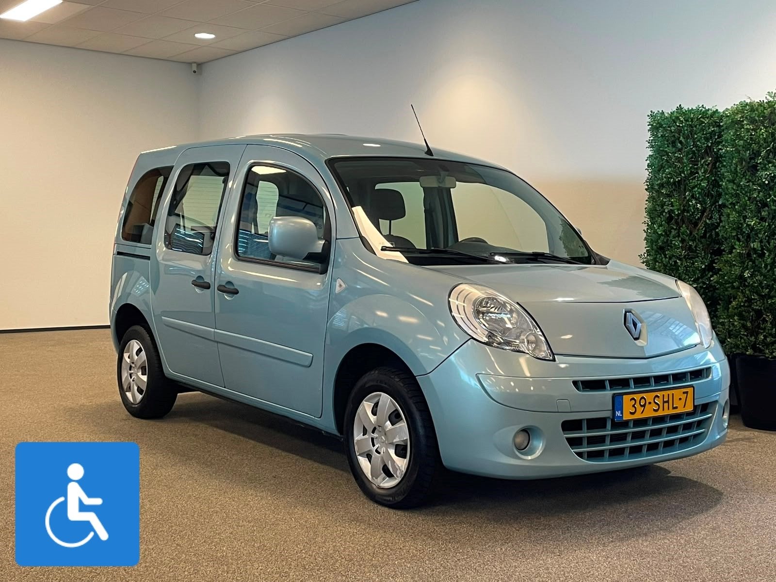 Renault Kangoo Rolstoelauto 3+1 (airco), Auto's, 12 maanden, Stof, Gebruikt, Blauw