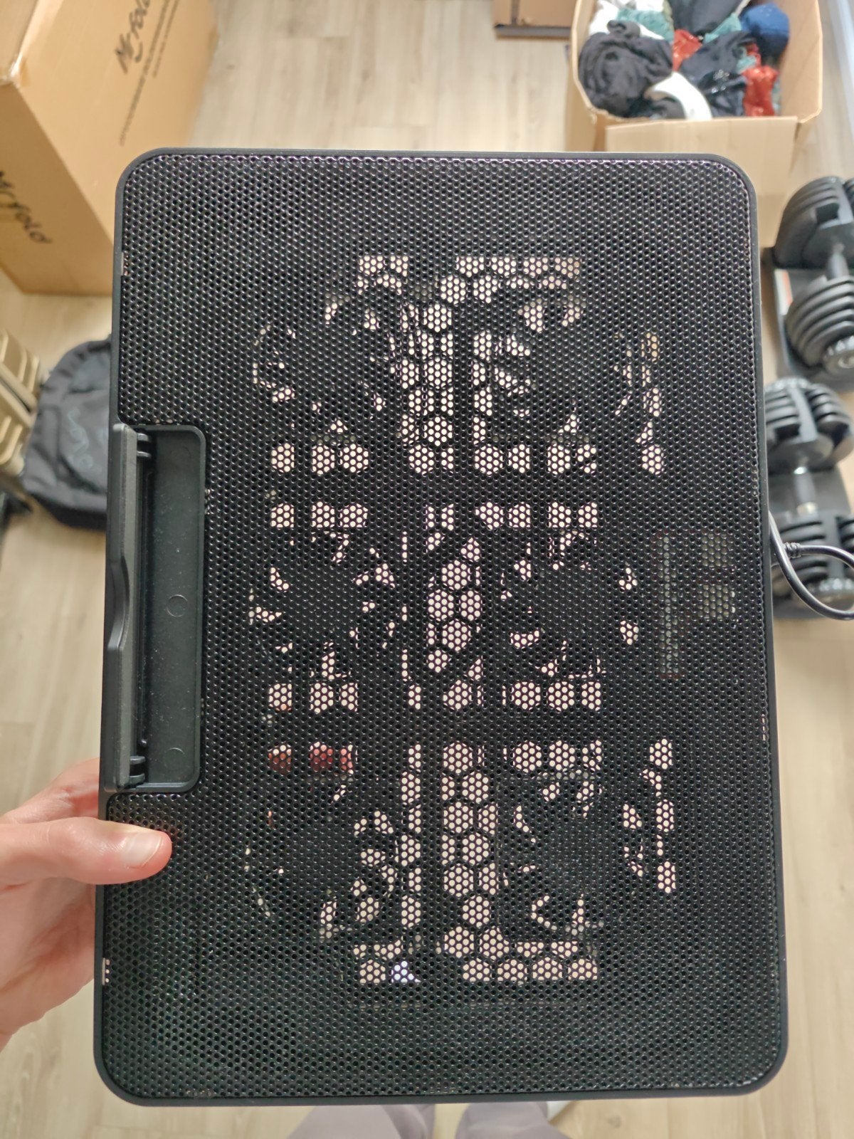 Laptop koeler, Ophalen, 10 inch, Bescherming voor- en achterkant