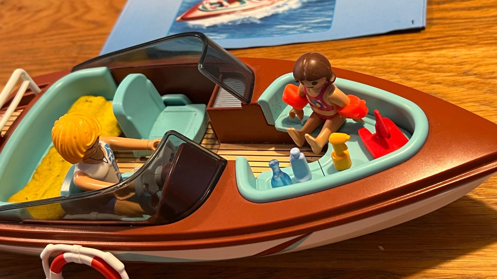 Playmobil Speedboot met waterskiër en onderwatermotor, Ophalen of Verzenden, Zo goed als nieuw