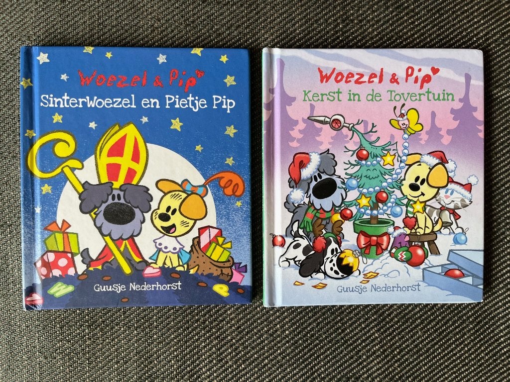 SinterWoezel en Pietje Pip + Kerst in de tovertuin. (Hardc.), Ophalen of Verzenden, Zo goed als nieuw, 2 x Guusje Nederhorst