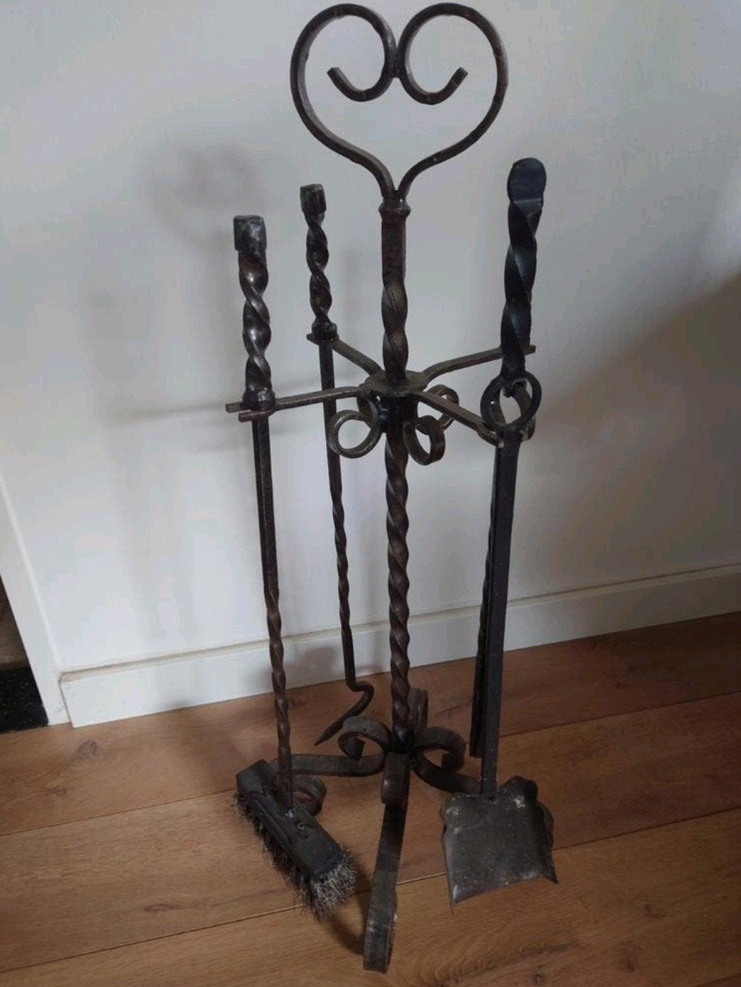 Grote Complete luxe degelijke kachel bestek set, nette staat, Ophalen, Zo goed als nieuw, Houthaard
